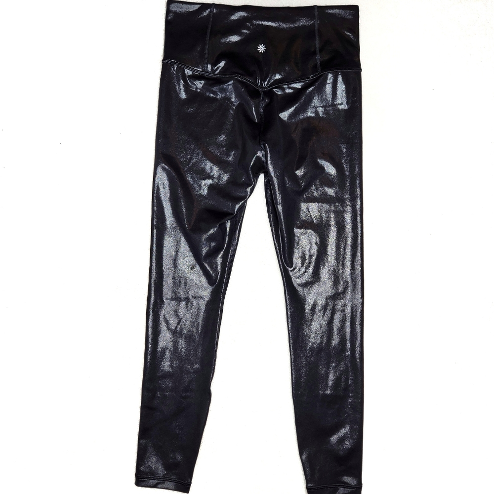 Athleta Elation Shine Tight Legging Black Medium - Picture 2 of 5